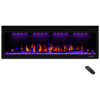 ectqmmfq6vt70b_0 jpg - Lareira Elétrica de Embutir A43x127L com Controle Remoto e Chamas Multicolorida, 110V, Masarflame, Preta