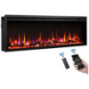 ectqp2cfr6590b_0 jpg - Lareira Elétrica de Embutir 81 A x 152 L com Controle Remoto, 110V, LegendFlame, Preta