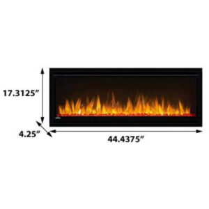 ectqp7m8m1970b_5 jpg - Lareira Elétrica de Embutir A44x106L, 110V 1500W, Napoleon Alluravision NEFL42CHS, Preta
