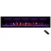 ectqpll8n4780b_0 jpg - Lareira Elétrica de Embutir A43x187L com Controle Remoto e Temporizador, 110V, Masarflame, Preta