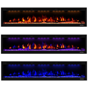 ectqpll8n4780b_1 jpg - Lareira Elétrica de Embutir A43x187L com Controle Remoto e Temporizador, 110V, Masarflame, Preta