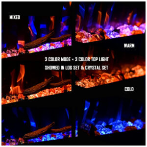 ectqpll8n4780b_3 jpg - Lareira Elétrica de Embutir A43x187L com Controle Remoto e Temporizador, 110V, Masarflame, Preta