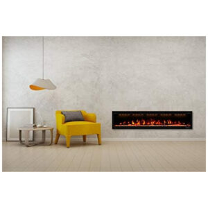 ectqpll8n4780b_6 jpg - Lareira Elétrica de Embutir A43x187L com Controle Remoto e Temporizador, 110V, Masarflame, Preta