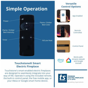 ectqq69ld7fb0b_3 jpg - Lareira Elétrica de Embutir A54x127L com Controle por APP e Chamas Multicoloridas, 110V 1500W, Touchstone 86275, Dourada
