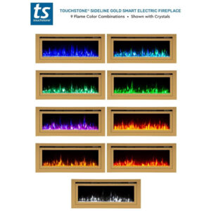 ectqq69ld7fb0b_9 jpg - Lareira Elétrica de Embutir A54x127L com Controle por APP e Chamas Multicoloridas, 110V 1500W, Touchstone 86275, Dourada