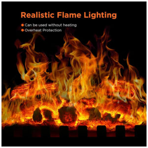 ectqq865ql6c0b_1 jpg - Lareira Elétrica Portátil com Chamas Realista, Segurança Contra Superaquecimento e Brilho Ajustável, 110V 1500W, COWSAR, Preta