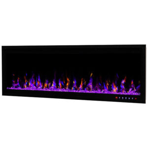 ectqqqw8cz190b_1 jpg - Lareira Elétrica de Embutir A43x127L cm com Ajuste da Cor, Brilho e Velocidade das Chamas, 110V 1500W, FIREBLAZE Where Warmth Begins, Preta