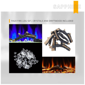 ectqqqw8cz190b_7 jpg - Lareira Elétrica de Embutir A43x127L cm com Ajuste da Cor, Brilho e Velocidade das Chamas, 110V 1500W, FIREBLAZE Where Warmth Begins, Preta