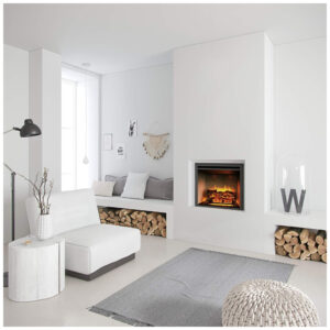 ectqrjxzhdl80b_5 jpg - Lareira Elétrica de Embutir A68x89L cm com Controle Remoto e Som de Crepitação de Fogo, 110V 1500W, RICHFLAME, Preta