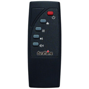 Lareira Elétrica Ecológica 20.5 52cm com Efeito Sonoro Crepitante, Controle Remoto e Termostato Ajustável, 110V 1350W, Duraflame DFI030ARU, Preta