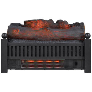 Lareira Elétrica Ecológica 20.5 52cm com Efeito Sonoro Crepitante, Controle Remoto e Termostato Ajustável, 110V 1350W, Duraflame DFI030ARU, Preta