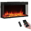 ectqrmz1bg3d0b_0 jpg - Lareira Elétrica LegendFlame 88,9 cm W Embutida Inteligente, Vista Lateral 123, Aquecedor 750W 1500W, Chamas de Múltiplas Cores, Compatível com Alexa