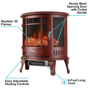 ectqsyq9cz570b_2 jpg - Lareira Elétrica com Chamas 3D Ajustável, 110v, E FLAME USA EF FS2213R, Vermelho