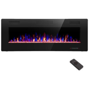 ectqt59zvfv70b_0 jpg - Lareira Elétrica de Embutir A45x127L com Controle Remoto e Temporizador, 110V, R.W.FLAME, Preta