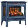 Lareira Elétrica Duraflame 61x59cm 1500W Chamas 3D Quartzo Portátil 110V