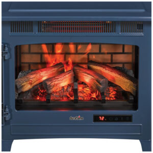 Lareira Elétrica Duraflame 61x59cm 1500W Chamas 3D Quartzo Portátil 110V