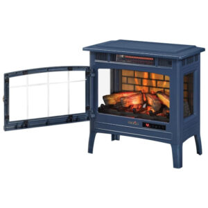 Lareira Elétrica Duraflame 61x59cm 1500W Chamas 3D Quartzo Portátil 110V
