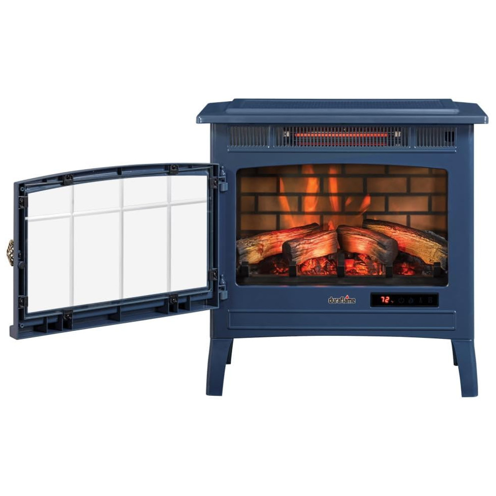 Lareira Elétrica Duraflame 61x59cm 1500W Chamas 3D Quartzo Portátil 110V