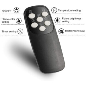 ectqv1b97xh80b_5 jpg - Lareira Elétrica de Embutir A43x76L com Controle Remoto, 110V 1500W, Maxhonor, Branco