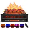 ectqwvkkmg9c0b_0 jpg - Lareira Elétrica Ecológica 23 58 cm com Controle Remoto, Proteção Contra Superaquecimento, Cores de Chama Ajustáveis e Temporizador, 110V 1500W, Alpaca IH 2093N, Preta