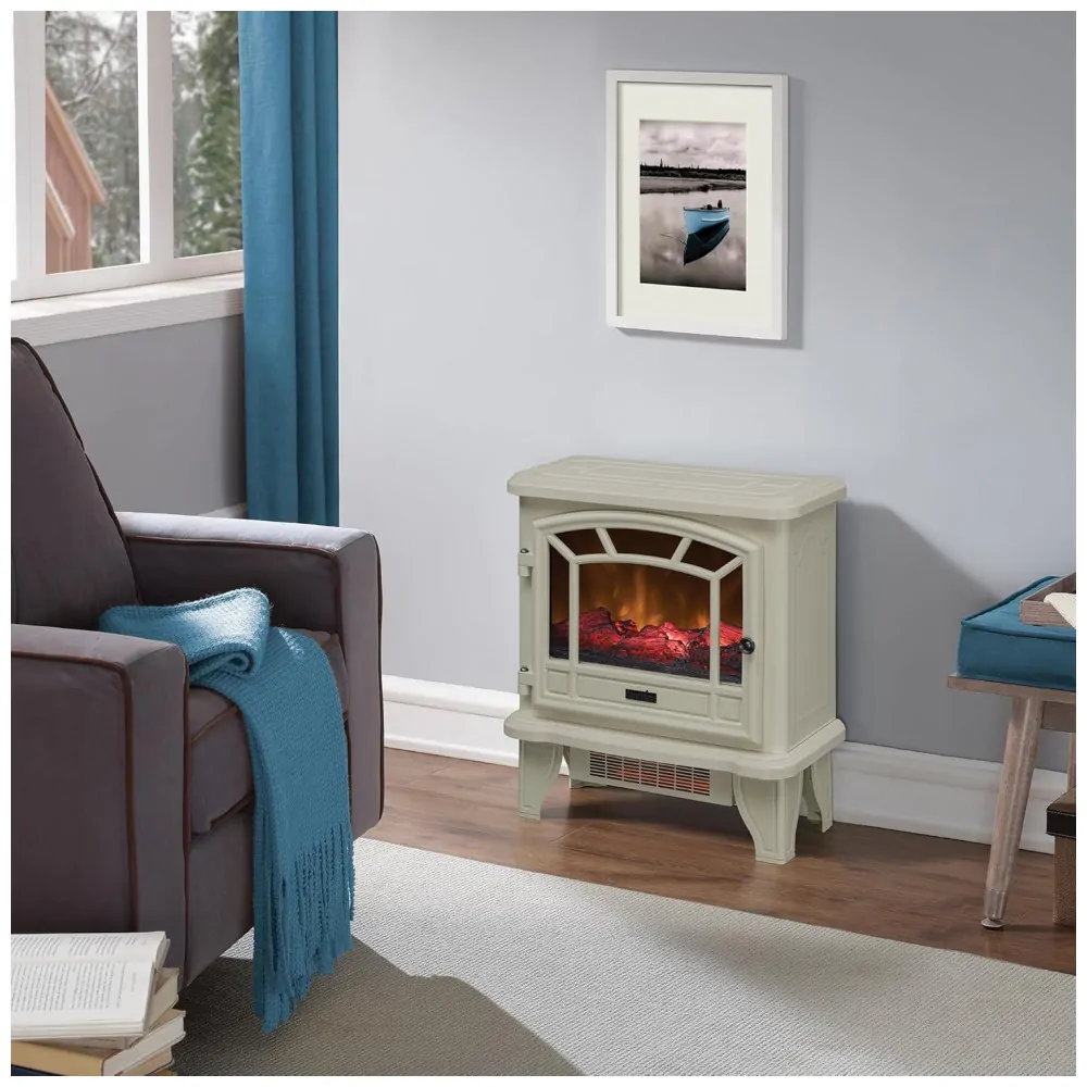 Lareira Elétrica Duraflame 53x58cm 1500W Infravermelho Chamas LED Portátil 110V