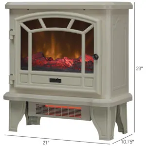 Lareira Elétrica Duraflame 53x58cm 1500W Infravermelho Chamas LED Portátil 110V