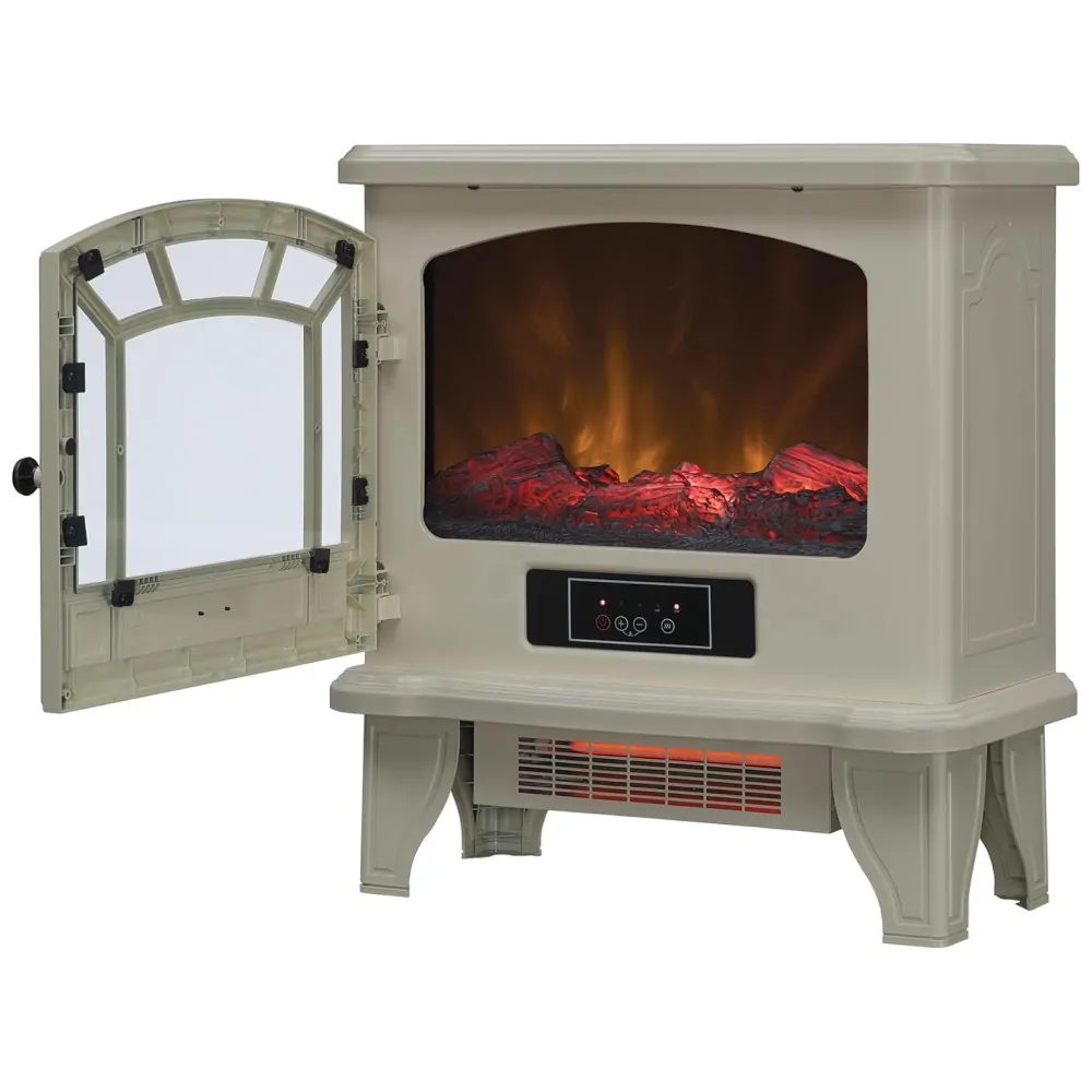 Lareira Elétrica Duraflame 53x58cm 1500W Infravermelho Chamas LED Portátil 110V
