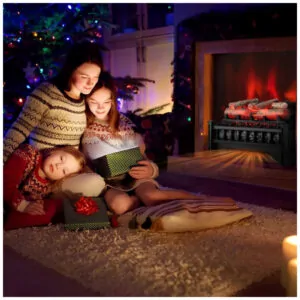 ectqxg2h1q9c0b_1 jpg - Lareira Elétrica Ecológica 20 50 cm com Cama de Brasa de Bétula Realista, Temperatura Ajustável e Proteção Contra Superaquecimento, 110V 1500W, Tangkula, Preta