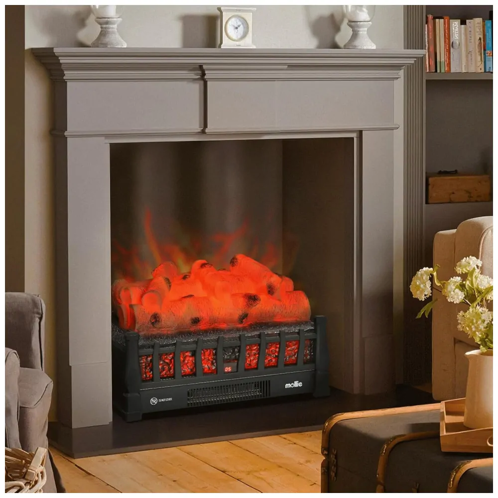 ectqxq3c86mc0b_3 jpg - Lareira Elétrica Ecológica 20 50cm com Controle Remoto, Efeito de Chama Realista, e Temporizador, 110V 1500W, Mollie, Preta