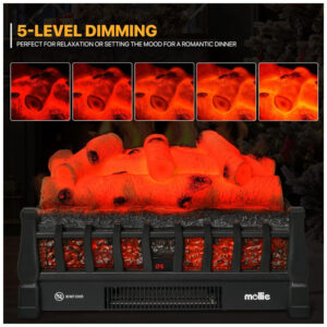 ectqxq3c86mc0b_6 jpg - Lareira Elétrica Ecológica 20 50cm com Controle Remoto, Efeito de Chama Realista, e Temporizador, 110V 1500W, Mollie, Preta