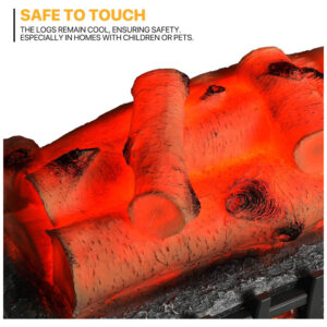 ectqxq3c86mc0b_8 jpg - Lareira Elétrica Ecológica 20 50cm com Controle Remoto, Efeito de Chama Realista, e Temporizador, 110V 1500W, Mollie, Preta