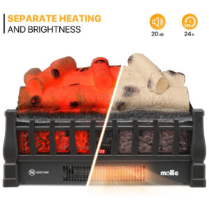 ectqxq3c86mc0b_9 jpg - Lareira Elétrica Ecológica 20 50cm com Controle Remoto, Efeito de Chama Realista, e Temporizador, 110V 1500W, Mollie, Preta