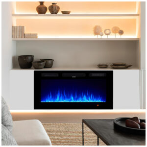 ectqyjm25q8d0b_7 jpg - Lareira Elétrica oneinmil 91cm, Embutida na Parede c LED, 12 Chamas e Cores, Timer Ajustável, Controle Remoto com Tela Aconchego Garantido