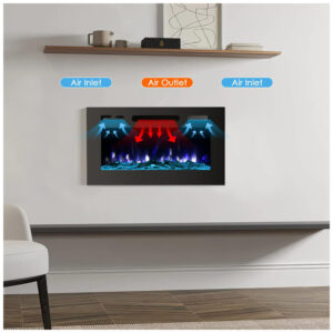 ectqyrlvz6h90b_5 jpg - PAOLFOX ECP 30 Lareira Elétrica de Embutir A43x76L com Controle Remoto, 110V, 1500W, Preta