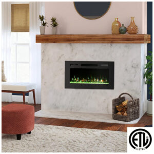 ectqyrlvz6h90b_8 jpg - PAOLFOX ECP 30 Lareira Elétrica de Embutir A43x76L com Controle Remoto, 110V, 1500W, Preta