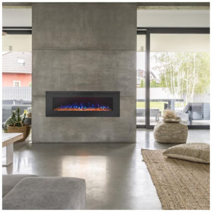 ectqzbny36lc0b_6 jpg - Lareira Elétrica Inteligente de 102 cm com Wi Fi, Embutida ou de Parede, 13 Chamas e 3 Luzes, Controle Remoto, Timer, Termostato, Preta, Masarflame