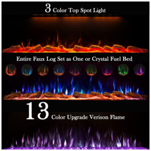 ectqzkbsc8nb0b_3 jpg - Lareira Elétrica de Embutir A54x137L com Controle Remoto e APP para Celular, 110V, Masarflame, Preta