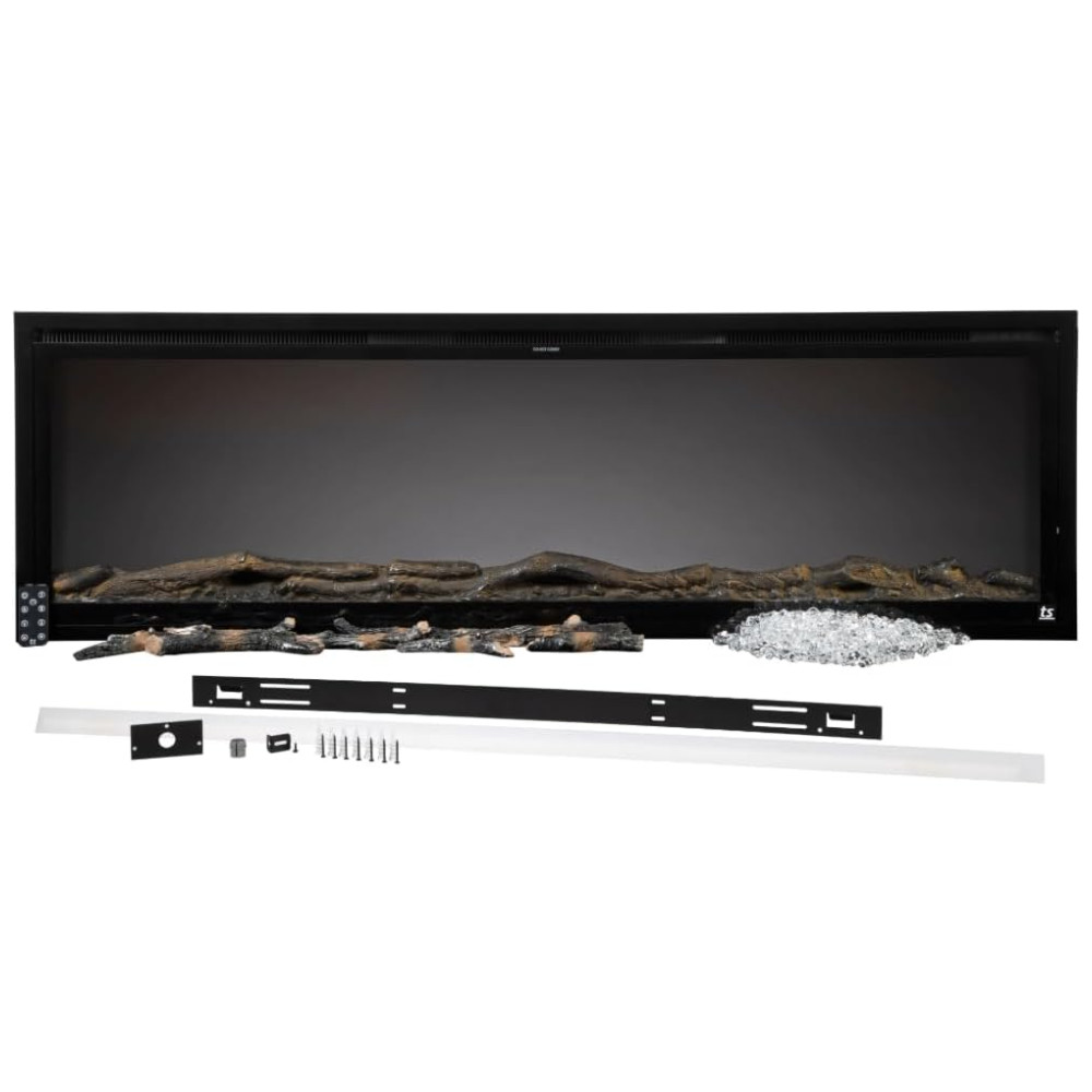 Lareira Elétrica Touchstone 152x49cm 1500W WiFi Alexa 60 Cores Embutir 110V