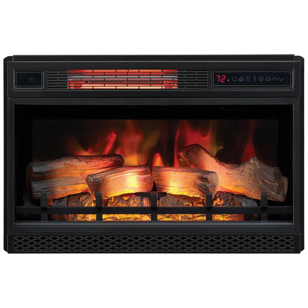 ectqi52jyth10b_1 jpg - Lareira Elétrica de Embutir A43x68L com Infravermelho 3D, 110V, ClassicFlame, Preta