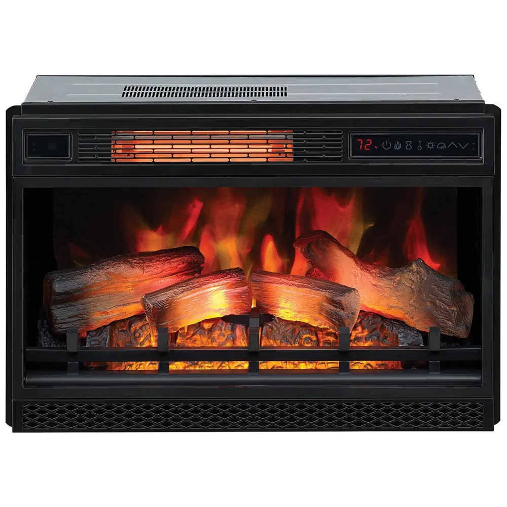 ectqi52jyth10b_3 jpg - Lareira Elétrica de Embutir A43x68L com Infravermelho 3D, 110V, ClassicFlame, Preta