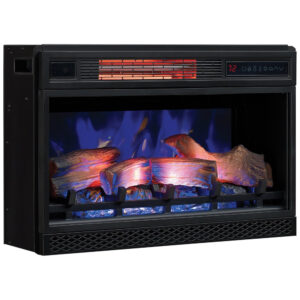ectqi52jyth10b_7 jpg - Lareira Elétrica de Embutir A43x68L com Infravermelho 3D, 110V, ClassicFlame, Preta