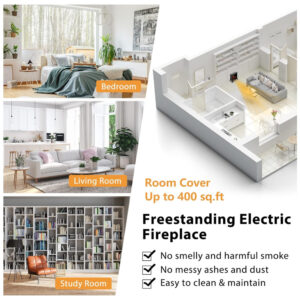 ectqndzv9dn90b_1 jpg - Lareira Elétrica Portátil com Temperatura Ajustável e Proteção Contra Superaquecimento, 110V 1400W, GOFLAME, Preta