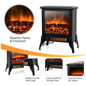 ectqndzv9dn90b_2 jpg - Lareira Elétrica Portátil com Temperatura Ajustável e Proteção Contra Superaquecimento, 110V 1400W, GOFLAME, Preta