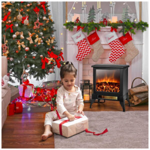 ectqndzv9dn90b_7 jpg - Lareira Elétrica Portátil com Temperatura Ajustável e Proteção Contra Superaquecimento, 110V 1400W, GOFLAME, Preta