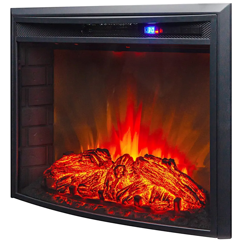 ectqs2sws2290b_1 jpg - Lareira Elétrica de Embutir A53x70L com Controle Remoto e Temporizador, 110V, FIREBLAZE, Preta