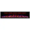 ectqvtnxgqq90b_0 jpg - Lareira Elétrica de Embutir A45x194L com Controle Remoto e Chamas Multicolorida, 110V, Dreamflame, Preta