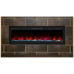 ectqysgbvtw90b_8 jpg - Lareira Elétrica de Embutir A45x182L com Controle Remoto e Chamas Multicolorida, 110V, Cheerway, Preta