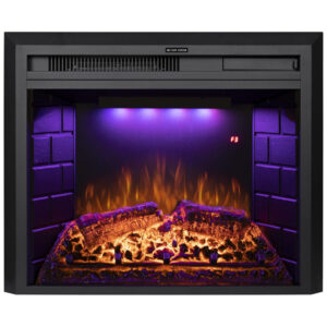ectqzyq5t7r90b_0 jpg - Lareira Elétrica de Embutir A53x64L com Proteção contra Superaquecimento e Chamas Ajustavel, 110V 1500W, Benrocks, Preta