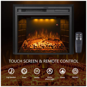 ectqzyq5t7r90b_5 jpg - Lareira Elétrica de Embutir A53x64L com Proteção contra Superaquecimento e Chamas Ajustavel, 110V 1500W, Benrocks, Preta