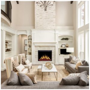 ectqf82pzvm80b_7 jpg - Lareira Elétrica de Embutir A66x86L com Controle Remoto e Chamas Ajustável, 110V 1500W, R.W.FLAME, Preta